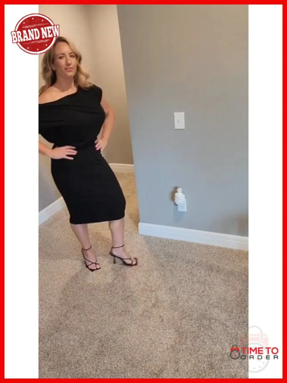 Ribbed Knit Off Shoulder Midi Dress Batwing Sleeve Ruched Waist Bodycon_6
